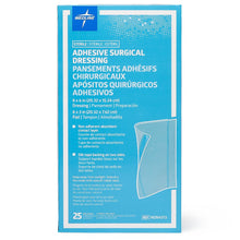 Load image into Gallery viewer, 100/CS Medline Sterile Adhesive Surgical Dressings, 8&quot; x 6&quot; with 8&quot; x 3&quot; Pad
