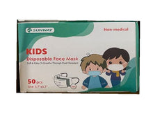 Load image into Gallery viewer, 2000/cs Sunway 3-ply Kids Face Masks
