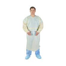 Load image into Gallery viewer, 100/CS AAMI Level 2 Full-Back Tri-Layer Isolation Gowns with Thumb Loops
