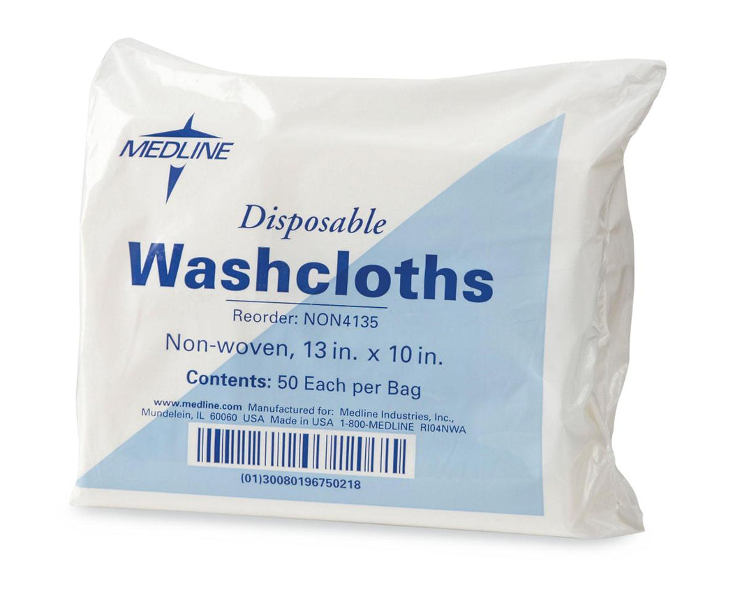 1000/CS Medline Non-Woven Disposable Washcloths