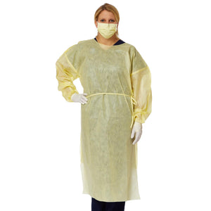 100/CS Medline Disposable SMS Medium-Weight Isolation Gowns