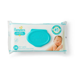 432/CS Medline Pampers Sensitive Baby Wipes, Scent Free