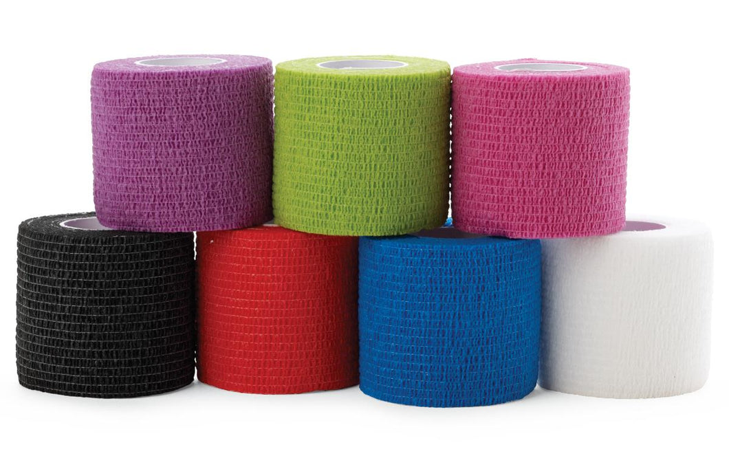 36/CS Medline Nonsterile Self-Adherent Cohesive Bandage, Assorted Colors, 2
