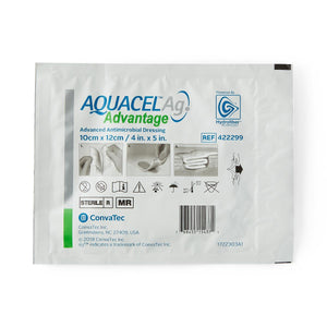200/CS Aquacel Ag Advantage Surgical Advanced Hydrofiber Dressings with Hydrofiber, 4" x 5"