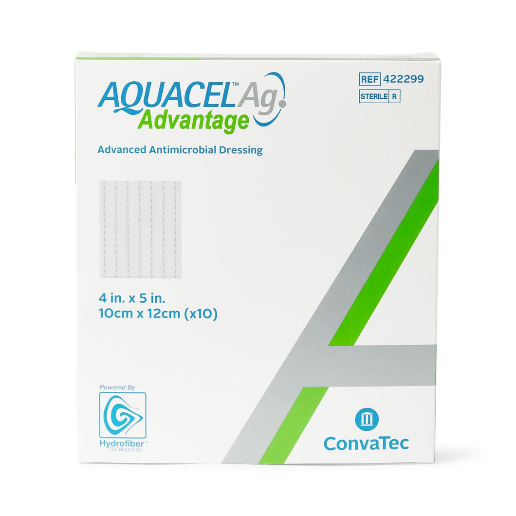 200/CS Aquacel Ag Advantage Surgical Advanced Hydrofiber Dressings with Hydrofiber, 4