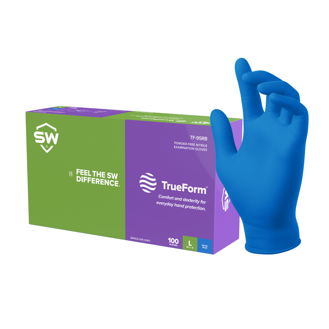 1000/CS TrueForm Everyday Biodegradable Nitrile Exam Gloves