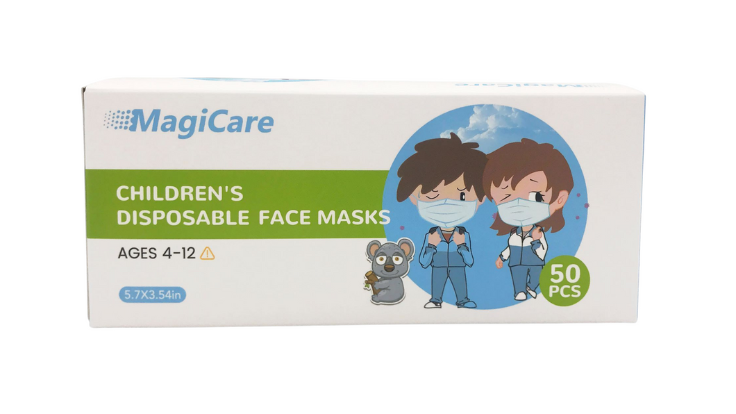 2000PCS MagiCare Level 2 3-Ply Disposable Face Mask for Kids (Blue)