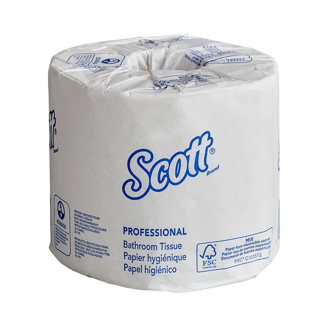 80 Rolls/Case Scott® Essential Individually-Wrapped 506 Sheet Toilet Paper Roll