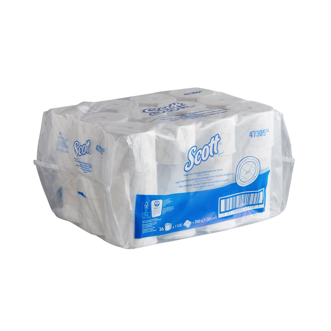 36 Rolls/Case Scott® Pro Small Core 1100 Sheet Toilet Paper Roll