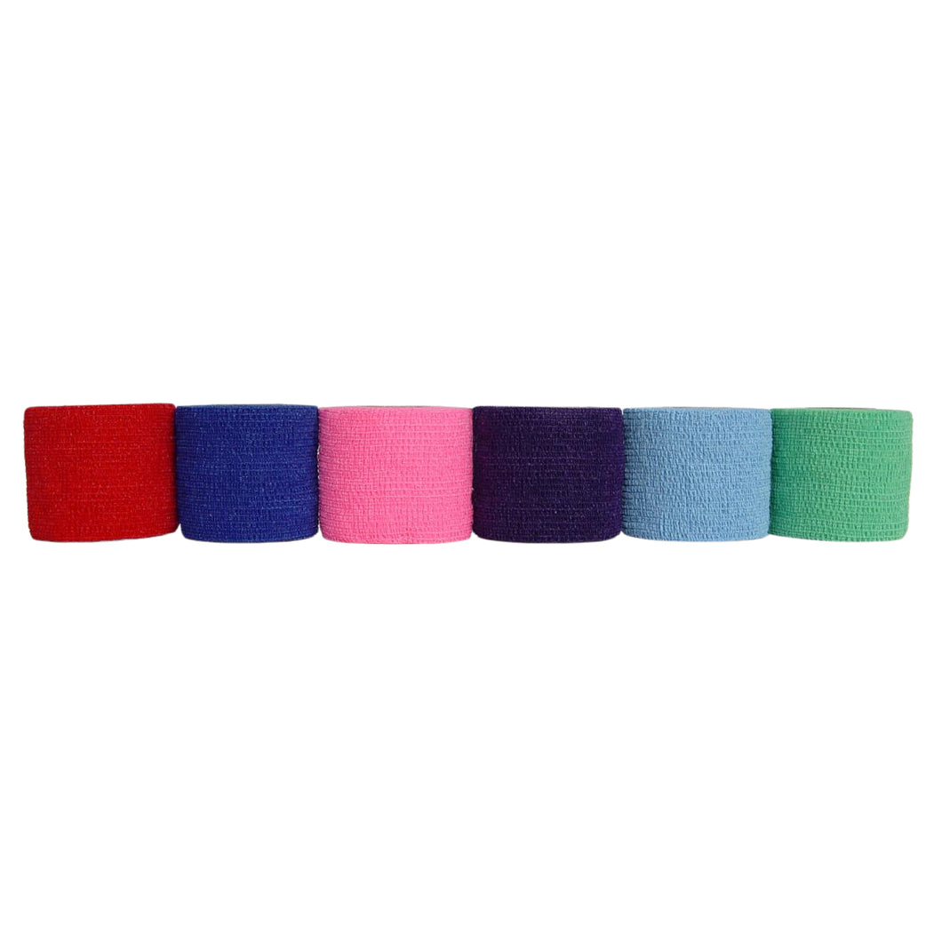 36/CS Coflex Latex Nonsterile Elastic Bandages, Assorted Colors, 2