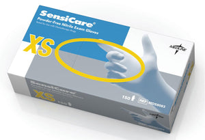 1500/CS SensiCare Powder-Free Nitrile Exam Gloves with Textured Fingertips