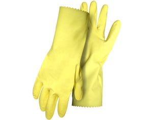 144/CS PIP Boss 958 Yellow Large Latex Chemical-Resistant Gloves