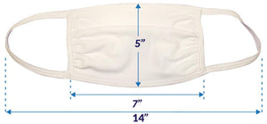 3-Ply 100% Cotton Face Cover (Boxes of 100, 300, 600)