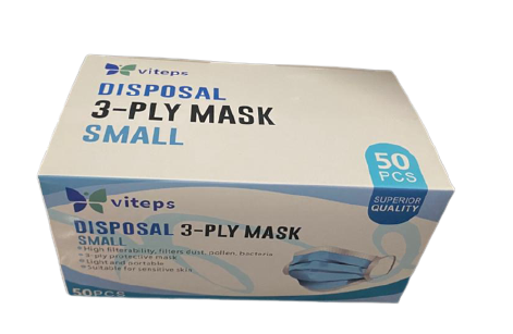 2400 pcs VITEPS Disposable Small Face Mask with Ear Loops