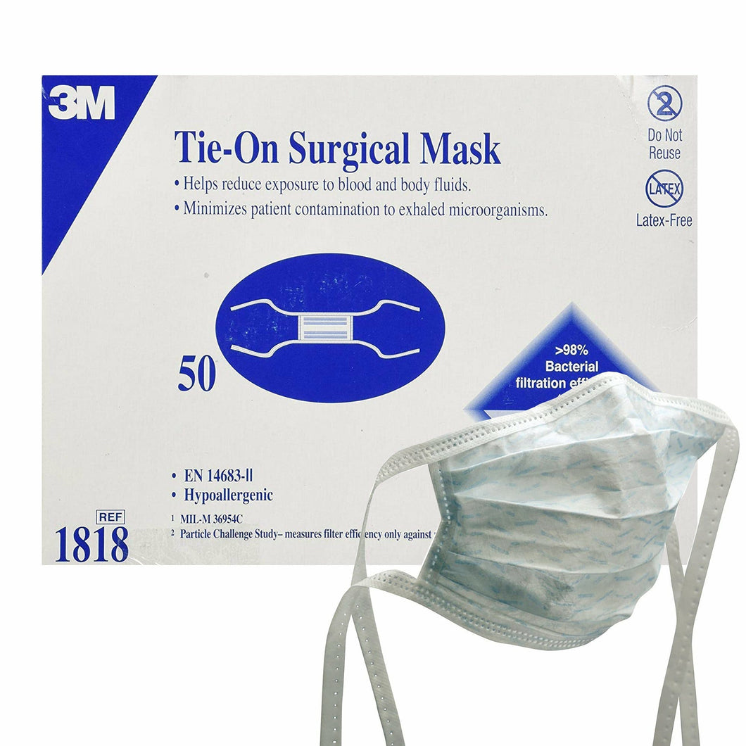 600/CS 1818 Tie-On Surgical Mask by 3M Healthcare