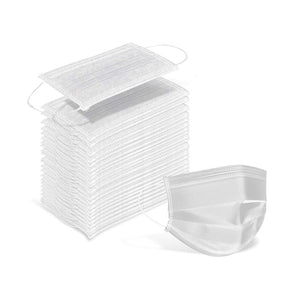 4800PCS WECOLOR 3-Ply Disposable Non-Medical White Face Masks
